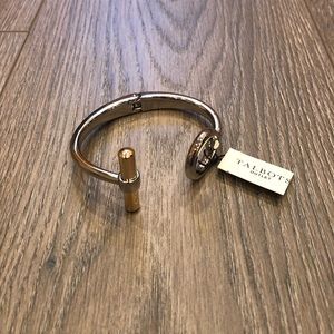 NWT Talbots bracelet silver with gold touch